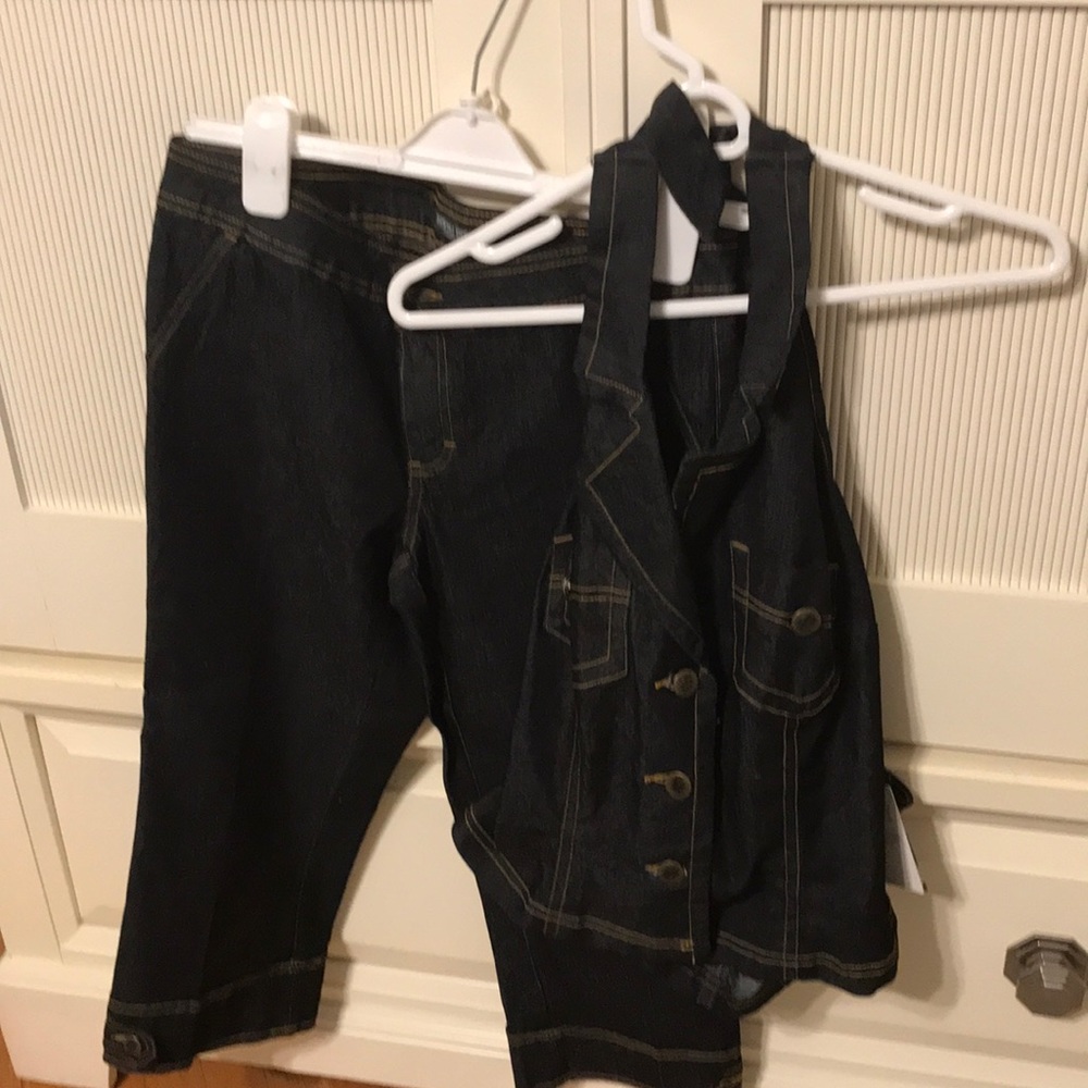Jean 2 piece suit
